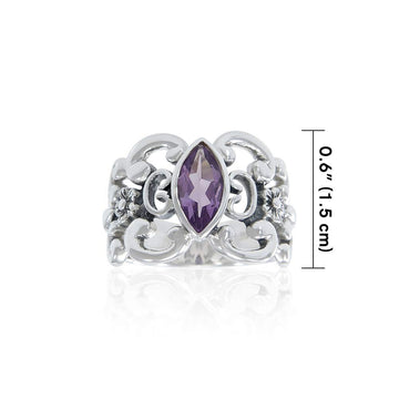 Flower Gemstone Ring TR754 - Jewelry